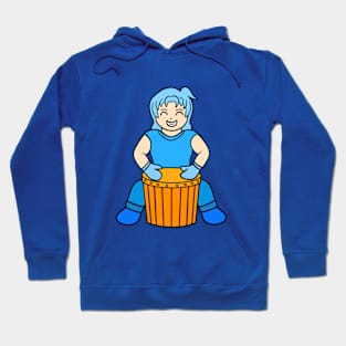 Cute hand drum girl Hoodie